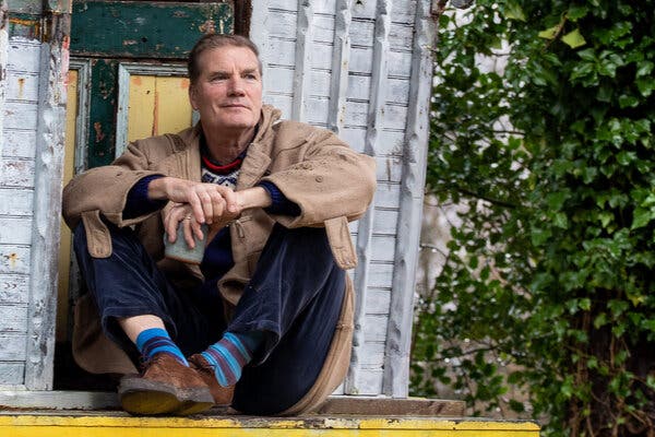 Andrew Hirst, a British textile dealer, at home on his farm in County Kerry, Ireland. He said he was concerned that fallout from Brexit and the coronavirus pandemic could put an end to his trade.